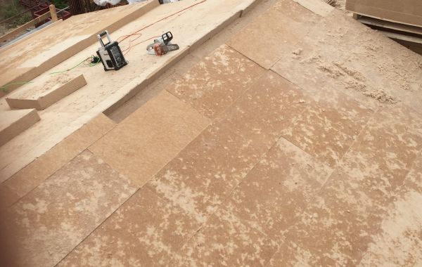 Wärmedämmung mit Holzweichfaser